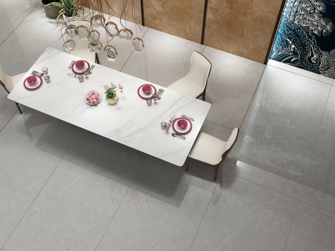 高颜值 高性能 | 金牌亚洲打造时尚岩板餐桌